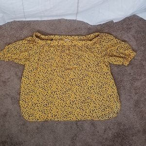 Micheal Micheal korrs floral short sleeve off shoulder shirt size 3x